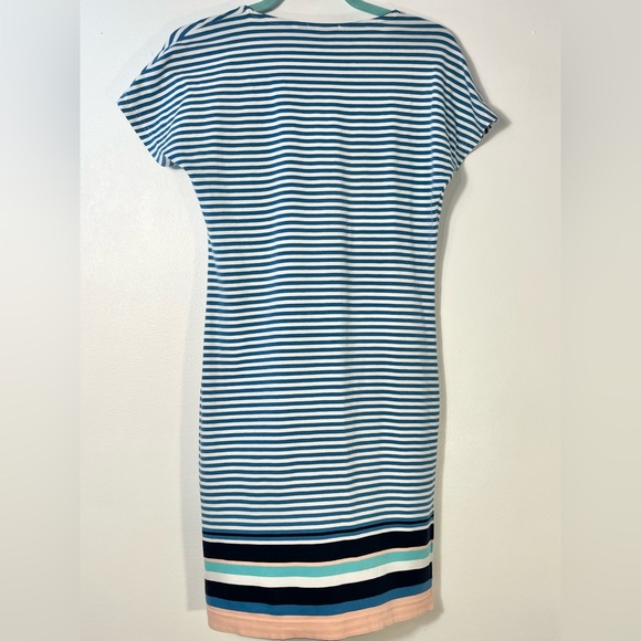 Barbour Harewood Striped Jersey cap sleeve Dress Size 6 - Picture 5 of 6